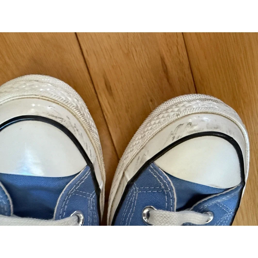 Converse Chuck 70 Hi Top University Blue Canvas Sneakers Mens 7.5 Womens 9 - Picture 10 of 11